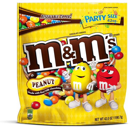  M&M'S Holiday Milk Chocolate Christmas Candy, Party Size, 38  oz Resealable Bag : Grocery & Gourmet Food