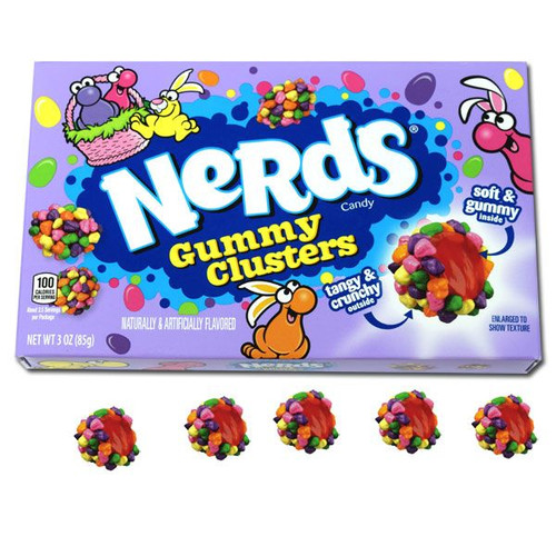 Nerds Candy Gummy Clusters, Very Berry, Share Pouch, 3 oz, 12-Count