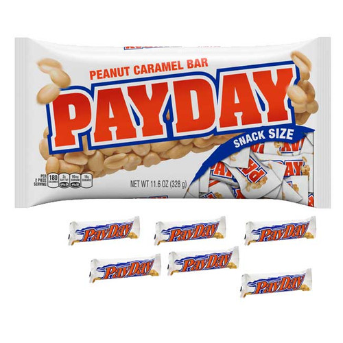 PayDay Snack Size Candy Bars 11.6oz Bag