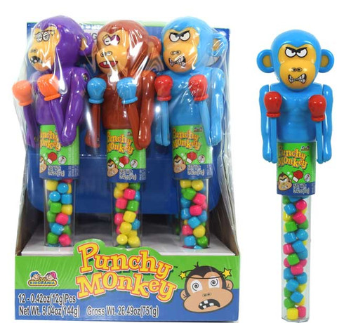 Punchy Monkey Toy With Candy 12 Count