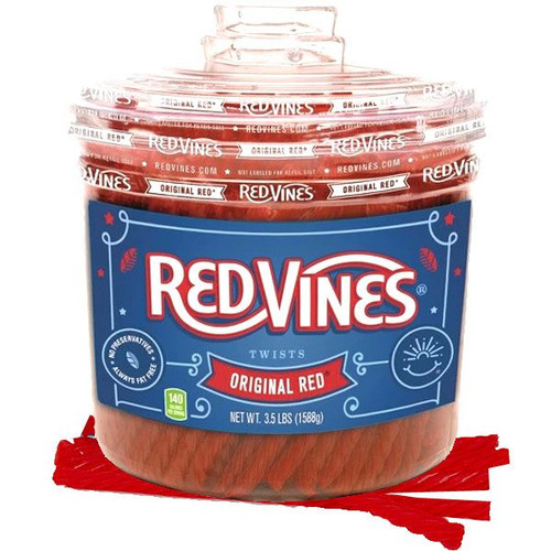 Red Vines Red Licorice Twists 160 Count Tub