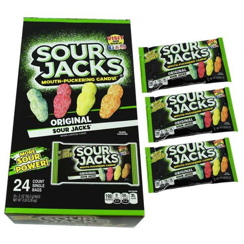 Sour Jacks Assorted Gummi 24 Count