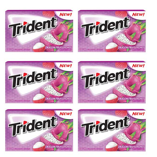 Trident Dragon Fruit Lychee 12 Count