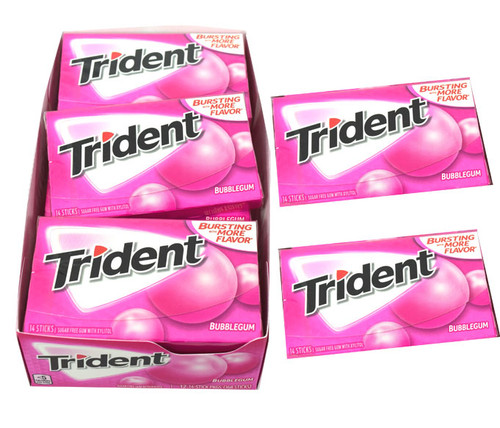Trident Bubble Gum 12 Count