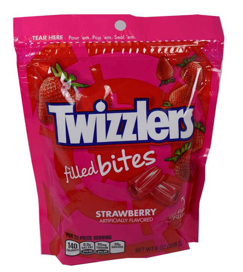 Twizzlers Filled Strawberry Bites 8oz Bag
