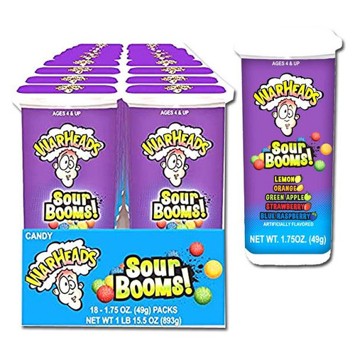 Warheads Sour Booms Assorted 18 Count