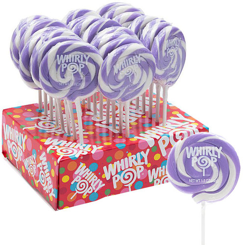 Whirly Pops Purple & White 24 Count Adams & Brooks