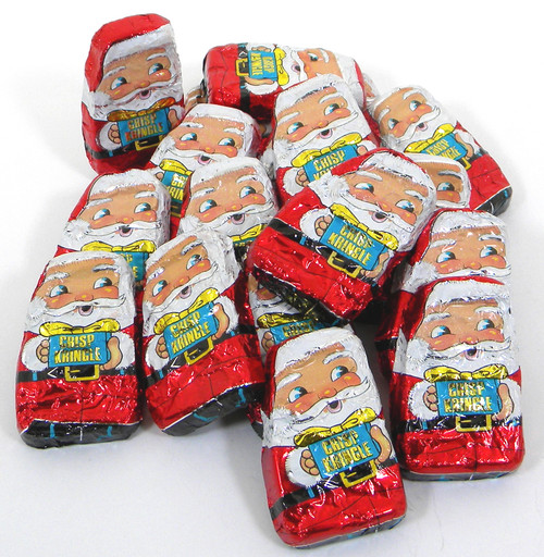 Mini Chocolate Santa's Crisp Kringles 24oz