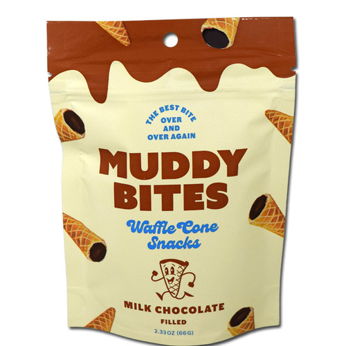 Muddy Bites Cones Filled With Milk Chocolate