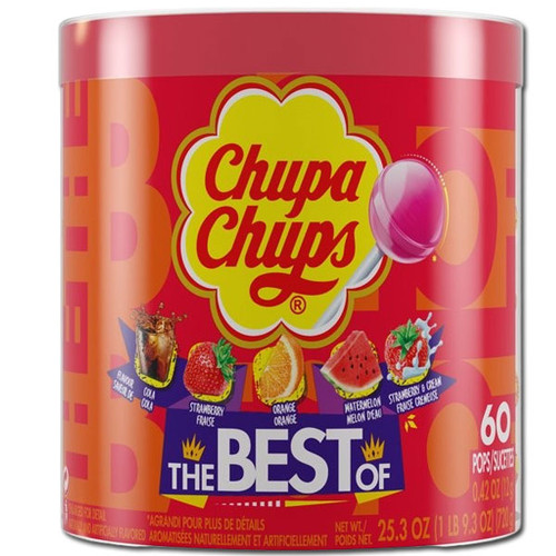 Chupa Chups Pops Best Of 60 Count