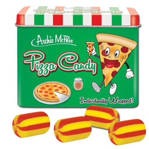 Pizza Flavored Hard Candy Tin 12 Pieces