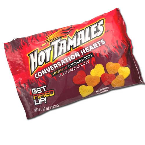 Hot Tamales Conversation Hearts Candy
