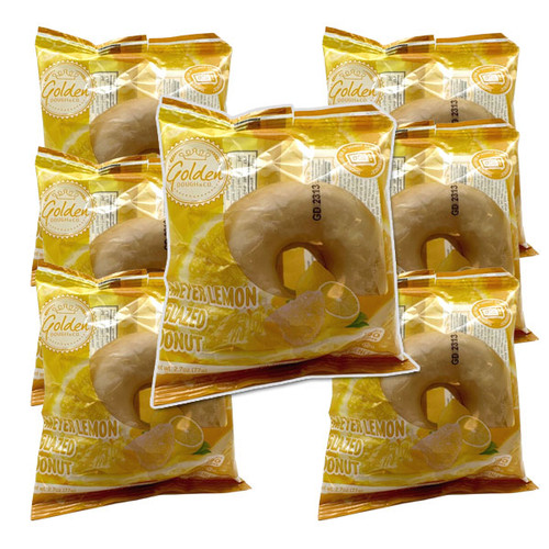 Golden lemon donuts