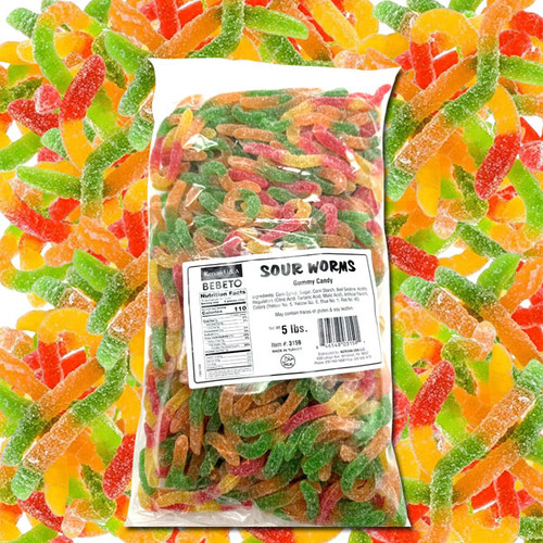 Kervan Sour Gummy Worms Bulk