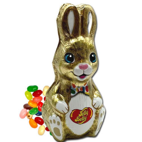 Chocolate Rabbit with Jelly Belly Jelly Beans - 4.5oz