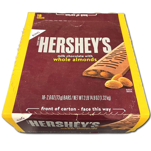 Hershey's Milk Chocolate with Almonds King - 2.6oz / 18ct