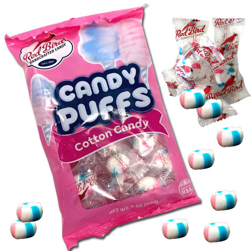 Red Bird Cotton Candy Candy Puffs - 4oz