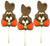 Chocolate Double Crisp Bunny Lollipop 3oz (One)
