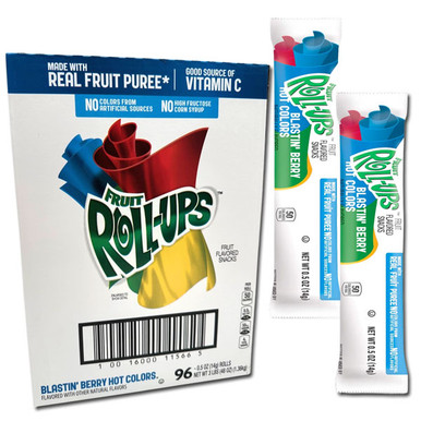 Fruit Roll-Ups Blastin' Berry - 0.5oz / 96ct - Blair Candy Company