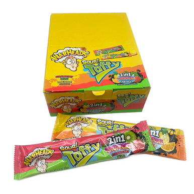 Warheads Tropical Flavor Sour Taffy - 1.5oz / 24ct - Blair Candy Company