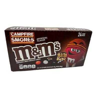 M&M'S Campfire Smores White and Milk Chocolate Halloween Candy, 7.44 Oz Bag