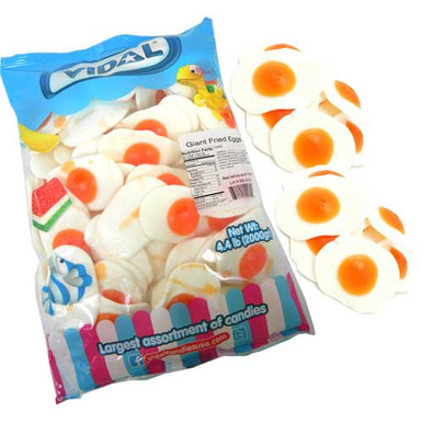 Vidal Giant Gummy Fried Eggs 4.4 lb Bag