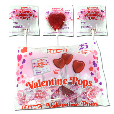 Charms Valentine Pops, Bag of 25