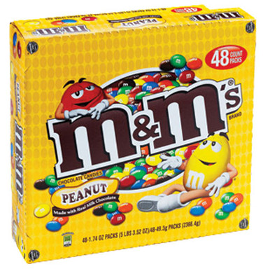 M&Ms Peanut Bags 48ct