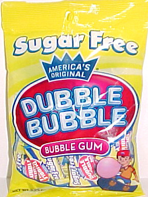 Dubble Bubble Sugar-Free Bubble Gum, 3.25 oz, 12 Count –