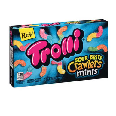 Trolli Sour Brite Crawlers Assorted Sour Fruit Flavors 5 Oz. Gummi