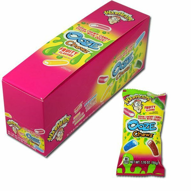 Warheads Ooze Chewz Gummi Candy Chews, 1.76 Ounce Bag - 10 Count