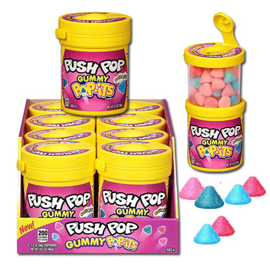 Push Pop Pop-Its Gummy Candy With Fun, 8 Count, Portable Containers - –  Winco Store