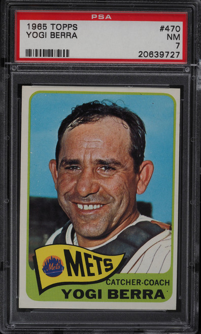 1965 Topps Yogi Berra #470 HOF PSA 7