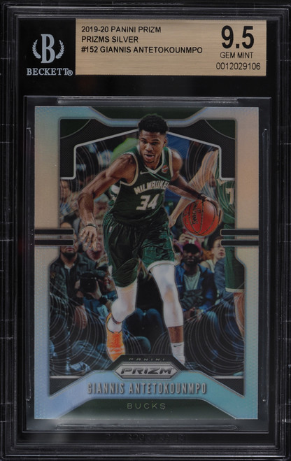 2019 Prizm Giannis Antetokounmpo Prizms Silver #152 BGS 9.5 Gem Mint