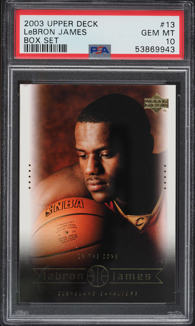 2003 Upper Deck Box Lebron James Rookie RC #13 PSA 10 Gem Mint