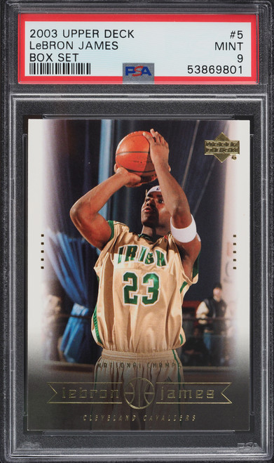 2003 Upper Deck Box Lebron James Rookie RC #5 PSA 9 Mint