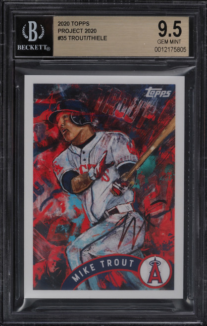 2020 Project 2020 Mike Trout #35 Thiele BGS 9.5 Gem Mint