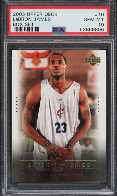2003 Upper Deck Box Lebron James RC Rookie #10 PSA 10 Gem Mint