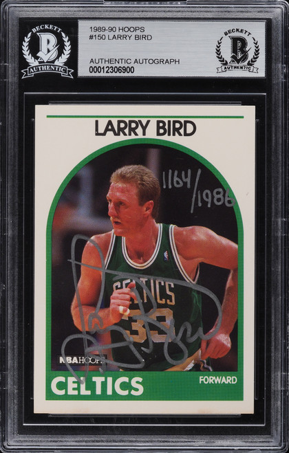 1989 HOOPS LARRY BIRD AUTO /1988 #150 BAS AUTH