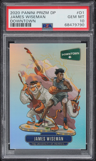 2020 PANINI PRIZM DRAFT DOWNTOWN JAMES WISEMAN ROOKIE #D-1 PSA 10 GEM MINT