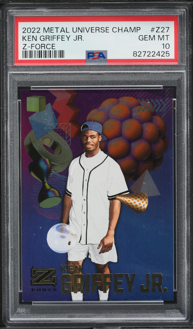 2022 METAL UNIVERSE KEN GRIFFEY JR. Z-FORCE INSERT HOLO FOIL #Z27 - PSA 10 POP 7