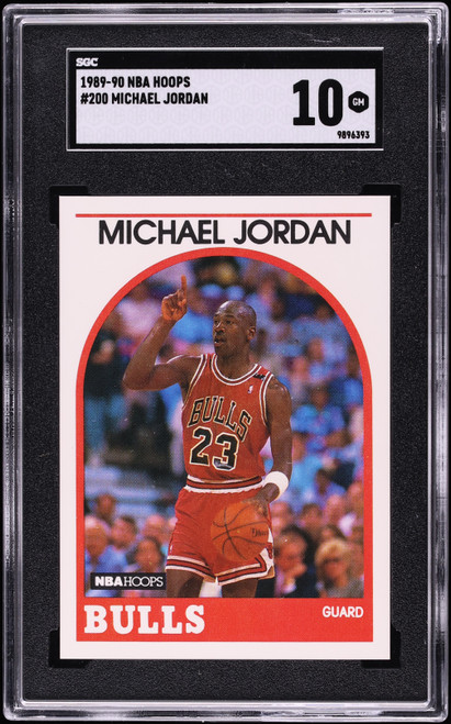 1989-90 HOOPS MICHAEL JORDAN #200 SGC 10 GEM MINT