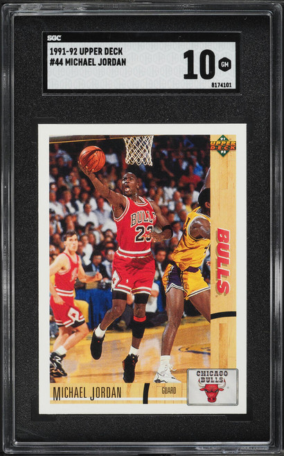 1991 UPPER DECK #44 MICHAEL JORDAN SGC 10 GEM MINT