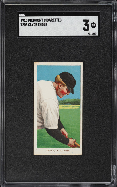 1909-11 T206 Piedmont Clyde Engle SGC 3 VG