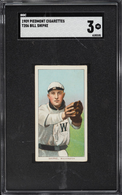 1909-11 T206 Bill Shipke SGC 3 VG