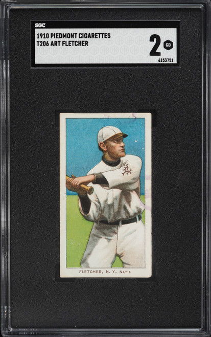 1909-11 T206 Art Fletcher SGC 2 GD