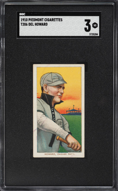 1909-11 T206 Del Howard SGC 3 VG
