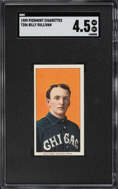 1909-11 T206 Billy Sullivan SGC 4.5 VGEX+-Looks Near Mint