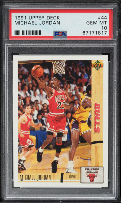 1991 Upper Deck Basketball Michael Jordan #44 PSA 10 GEM MINT
