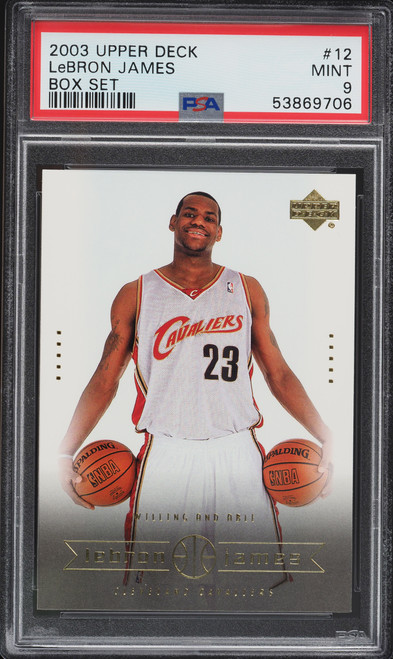 2003 Upper Deck Box Set LeBron James ROOKIE RC #12 PSA 9 MINT